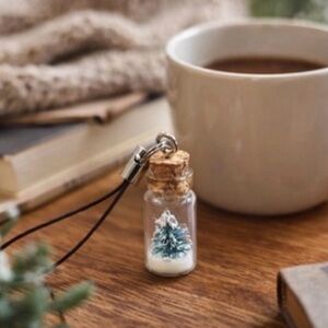 Mini Made Friends Glass Bottle Tree Charm Handmade California Artist